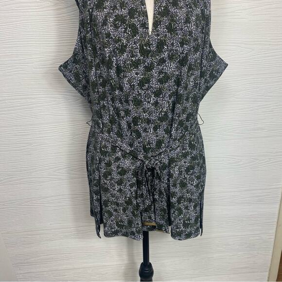 Michael Michael Kors Women's Plus Size Green Printed Chain-Neck Halter 3X - Picture 4 of 8